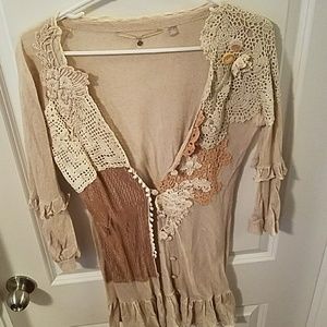Whimsical lacy cardigan